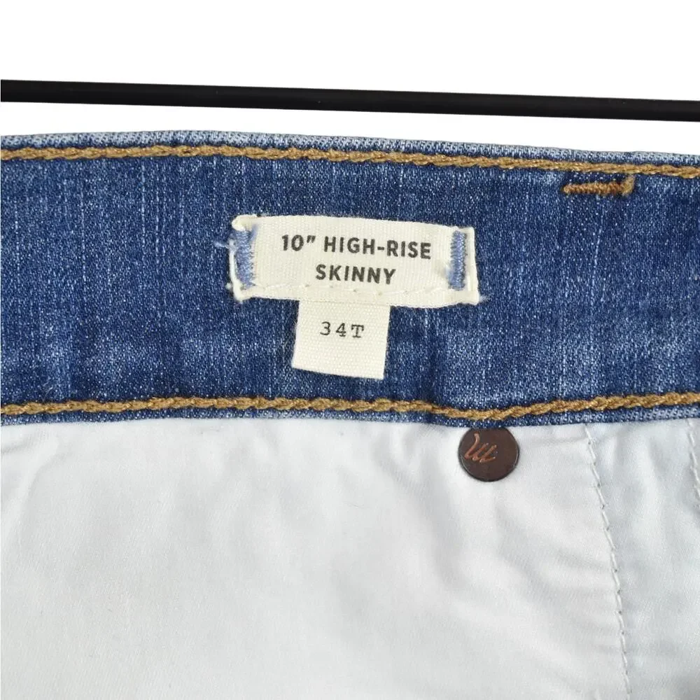 Madewell 10" High-Rise Skinny Jean, size 34T - Picture 9 of 11